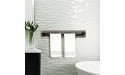MyGift Rustic Torched Wood Bathroom Towel Bar with Realistic Metal Pipe Industrial Bathroom Fixtures Hanging Towel Rack - BKT8ZS006