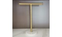 neutral brand Countertop Towel Rack with Heavy Marble Base T-Shape Bathroom Hand Towel Holder Stand SUS304 Stainless Steel Dual Washcloth Display Gold - B1WNWKZAL