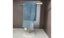 neutral brand Countertop Towel Rack with Heavy Marble Base T-Shape Bathroom Hand Towel Holder Stand SUS304 Stainless Steel Dual Washcloth Display Gold - B1WNWKZAL