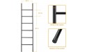 PENGECO Blanket Ladder Towel Shelves Beach Towel Rack Scarves Display Holder Black - B6AGL8ZO3