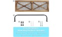 Rustic Bathroom Towel Rack Butizone Wall Mounted Towel Bar Holder with Weathered Wood and Corrugated Galvanized Metal Farmhouse Rack for Hanging Towel Towels are not Included - BL2Y8CNH6
