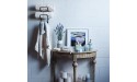 Wallniture Solid Wrought Iron Metal Towel Rack Holder – Wall Mount Rustic Home Decor Bathroom Organizer Black Set of 3 Straight Finish - B6WPNOGGY