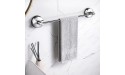 YOHOM Suction Cup Towel Bar for Shower 17 inch Bathroom Shower Towel Rack Rail Suction Washcloth Holder Vacuum Hand Towel Hanger Glass Removable Bath Towel Organizer Stainless Steel Brushed Finish - B5H6A3JXC
