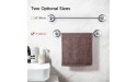 YOHOM Suction Cup Towel Bar for Shower 17 inch Bathroom Shower Towel Rack Rail Suction Washcloth Holder Vacuum Hand Towel Hanger Glass Removable Bath Towel Organizer Stainless Steel Brushed Finish - B5H6A3JXC
