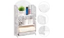 ALIMORDEN 3 Tier Bathroom Floor Cabinet Storage Unit Freestanding Side Cabinet for Toilet Storage with Shelves White - BIBJW2HBN