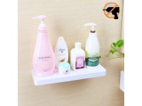 Fealkira Adhesive Suction Cup Floating Bathroom Shelf Shower Rack ,Easy Installing For Kitchen Shower & Living Room OfficeNo Nails No Tools white - BUU0R34KT