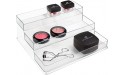 iDesign 41630 Linus Plastic Stadium Rack 3-Tier Organizer for Bathroom Countertop Vanity Kitchen Office Craft Room 10.25 x 9.25 x 4 - BFTHVDXVR