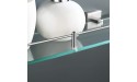 KES Bathroom Glass Shelf 1 Tier Shower Caddy Bath Basket Stainless Steel RUSTPROOF Wall Mount Brushed Finish A2420A-2 - BSRIB2VAD