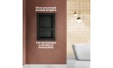 Las Palmas Recessed Black Wall Mounted Shelve for Bathroom Shelves Tileable Wetroom Shower Wall Niche for Shampoo and Body Wash Wet Room Recess with Separate Modular Prefabricated Shelf Organizer - BEPKZMO89