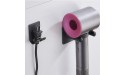 Lystin Dyson Hair Dryer Bracket Wall Mount Holder Aluminum Alloy with Plug Bracket for Dyson - BH1WXM27R