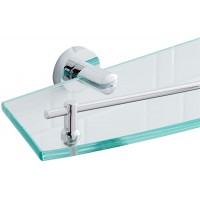 Naiture Collection Tempered Glass Shelf in Chrome Finish - BD2W0X30H