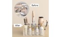NIUBEE Hair Tool Organizer Clear Acrylic Hair Dryer and Styling Organizer Bathroom Countertop Blow Dryer Holder Vanity Caddy Storage Stand for Accessories Makeup Toiletries - BEJ902GLU