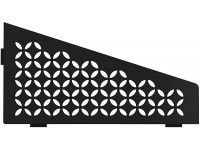 Schluter Systems Quadrilateral Corner Shelf-E Floral Design Matte Black SES3D5MGS Kerdi-Line Shower Acessory - BK7X623SK
