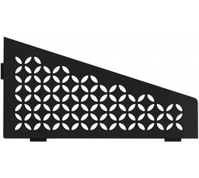 Schluter Systems Quadrilateral Corner Shelf-E Floral Design Matte Black SES3D5MGS Kerdi-Line Shower Acessory - BK7X623SK