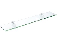 Spancraft Glass Raven Glass Shelf Chrome 6 x 21 - BO25253WK