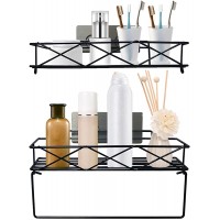 UBeishun Shower Caddy Shelf No Drilling Traceless Adhesive Bathroom Storage Organizer with Hooks and Towel Rack Wall Mounted Shelves for Toilet Kitchen Bedroom - BPX1JB7TT
