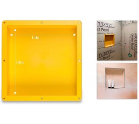Uni-Green Tile Shower Niche Recessed Square Inside Dimension 14 ×14 × 4 D Shower Shelf for Bathroom Niche Storage and Built in Shower Shelf - BQX83YEX8