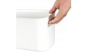 Yopay 4 Pack Plastic Storage Bin with Handle White Bathroom Kitchen Organizer Bin for Organizing Hand Soaps Body Wash Shampoos Lotion Conditioners Hand Towels Cosmetic Snacks Seasoning - B3RIMS5GG