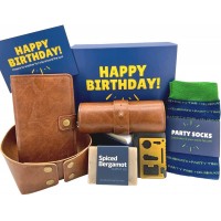 Happy Birthday Box for Men | Birthday Gifts for Men Unique Gift Basket Set Filled with Guy Presents for Dad Brother Husband Boyfriend Son Boss Coworker - BW8RTNW44