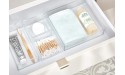 iDesign Clarity Plastic Drawer Organizer Cosmetic Storage Container for Vanity Bathroom Kitchen Cabinets 4 x 4 x 2 Clear - BJAFPBJ1X