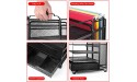 Simple Trending 4-Trays Mesh Office Supplies Desk Organizer Desktop Hanging File Holder with Drawer Organizer and Vertical Upright Section for Office Home Black - BHYTJY61N