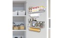 2 Pack -SUFAUY Paper Towel Holder Spice Rack and Multi-Purpose Shelf with Towel Rack Wall Mount Storage Organizer Steel White - BRYCTKXNG