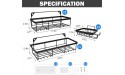 Adhesive Shower Caddy FANTERSI 3 Pack Rustproof Shower Shelves with Hooks & 2 Soap Dish Wall Mounted Stainless Steel Shower Rack Bathroom Organizer No Drilling for Inside Shower Storage Black - B8IL4YNGX