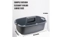 ALINK Large Plastic Shower Caddy Tote Portable Storage Caddy Basket Organizer with Handle for Dorm Bathroom Tool Garden Kitchen Cleaning Supplies – Gray - B3H6WBIF2