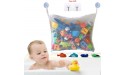 Bath Toy Storage Bath Toy Organizer Mesh Bath Toy Organizer Durable Design + 2 Extra Strong Suction Cups! Large Storage Bag Holder for Toys Even as a Shower Caddy and Baby Gift Mold Playtime - BN47UQEFW