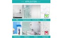 Bathroom Shower Organizer with Hooks No Drilling Adhesive Wall Mounted Shower Caddy Basket Shelf Multi-Function Stainless Steel Holder Rack for Kitchen Panty Organization and Storage 1 Tier Black - BAZCKL22C