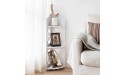 Corner Shelf,Corner Shelves for Living Room,Small Corner Shelf for Corner Storage,Corner Stand Great for Corner Decor Storgage,Small Corner Table Shelf Perfect for Small Spaces,White by TuoxinEM - BZ4O4IY9X