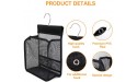 FishMM Hanging Mesh Shower Caddy College with Hooks Bath Baskets Organizer Storage for College Dorm Rooms Gym Swimming and Travel - BQO19B2ZG