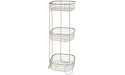 iDesign Forma Metal Wire Corner Standing Shower Caddy Bath Shelf Baskets for Shampoo Conditioner Soap 9.5 x 9.5 x 26.25 Satin Silver - BDYNP8A0G