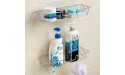 iPEGTOP Adhesive Shower Caddy Bathroom Shelf Storage with Hooks for Shampoo Conditioner Holder Kitchen Organizer Basket No Drilling Wall Mounted Rustproof Stainless Steel - BXSG7H47M