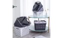 JiatuA White Plastic Storage Organizer Basket with Handles Shower Caddy Tote Portable Storage Bins for Bathroom Dorm Kitchen Bedroom Medium - BKKWZ6C0W
