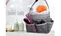 Mesh Shower Bag Easily Carry Organize Bathroom Toiletry Essentials While Taking a Shower. 9-Pockets | Grey - BQXHPJK6X