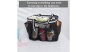 Ocim XL Mesh Shower Caddy Tote Bag Large Portable Shower Caddy Basket for Dorm College Gym Camping Bathroom Black - BZH9TI10X