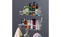 Orimade Shower Caddy with 5 Hooks Organizer for Hanging Razor and Sponge Bathroom Basket Adhesive Shower Shelf Storage Kitchen Rack Wall Mounted No Drilling Rustproof Stainless Steel 2 Pack - B8O91XYMR