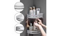 SEVENS No Drilling 4 Tiers Bathroom Shower Corner Shelf Adhesive Corner Caddy for Shower Kitchen Organizer Storage Durable Space Aluminum with 8 Removable Hooks - BU1KZJJQV