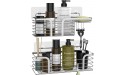 Shower Caddy Shelf Organizer 2-Pack with Soap Dishes No Drilling Wall Mounted Shower Organizer with 4 Adhesives and 4 Hooks SUS304 Stainless Steel Shower Storage Rack for Bathroom KitchenSilver - B8PA4UPZW