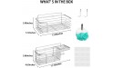 Shower Caddy Shelf Organizer 2-Pack with Soap Dishes No Drilling Wall Mounted Shower Organizer with 4 Adhesives and 4 Hooks SUS304 Stainless Steel Shower Storage Rack for Bathroom KitchenSilver - B8PA4UPZW
