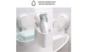 Shower Caddy Suction Cup Set Shower Shelf Shower Basket One Second Installation NO-Drilling Removable Suction Shower Organizer Powerful Waterproof Bathroom Caddy Organizer Pack of 3 White… - B7HK8SKU9