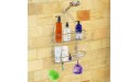 SimpleHouseware Bathroom Hanging Shower Head Caddy Organizer Chrome 26 x 16 x 5.5 inches - BBVEJ3NPR