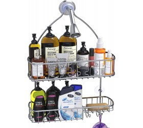 SimpleHouseware Bathroom Hanging Shower Head Caddy Organizer Chrome 26 x 16 x 5.5 inches - BBVEJ3NPR