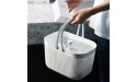 UUJOLY Plastic Organizer Storage Baskets with Handles Shower Caddy Bins Organizer for Bathroom and kitchen（White） - BTOLGX9UU