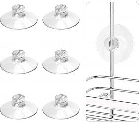 YeeBeny 6Pcs Shower Caddy Connectors Suction Cups for Bathroom Heavy Strength Large Suction Cups Without Hooks Replacement Suction Cups Compatible with Zenna Home Simple Houseware GeekDigg - BJJCF2X30