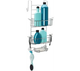 Zenna Home Chrome 7803SS Over-The-Shower Door Caddy - B2KFT5HFQ