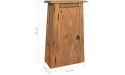 Bathroom Cabinet Wall Mounted with Doors Wood Hanging Cabinet Wall Cabinets with Doors and Shelf Over The Toilet Bathroom Wall Cabinet Solid Recycled Pinewood 16.5x9.1x27.6 - BS9WBVX2S