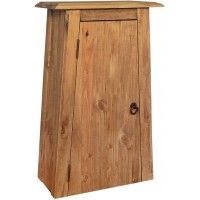 Bathroom Cabinet Wall Mounted with Doors Wood Hanging Cabinet Wall Cabinets with Doors and Shelf Over The Toilet Bathroom Wall Cabinet Solid Recycled Pinewood 16.5"x9.1"x27.6" - BS9WBVX2S