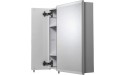 Croydex Wellington Double Door Bi-View Steel Cabinet with Hang N Lock Fixing System White - BF5BP6QXG